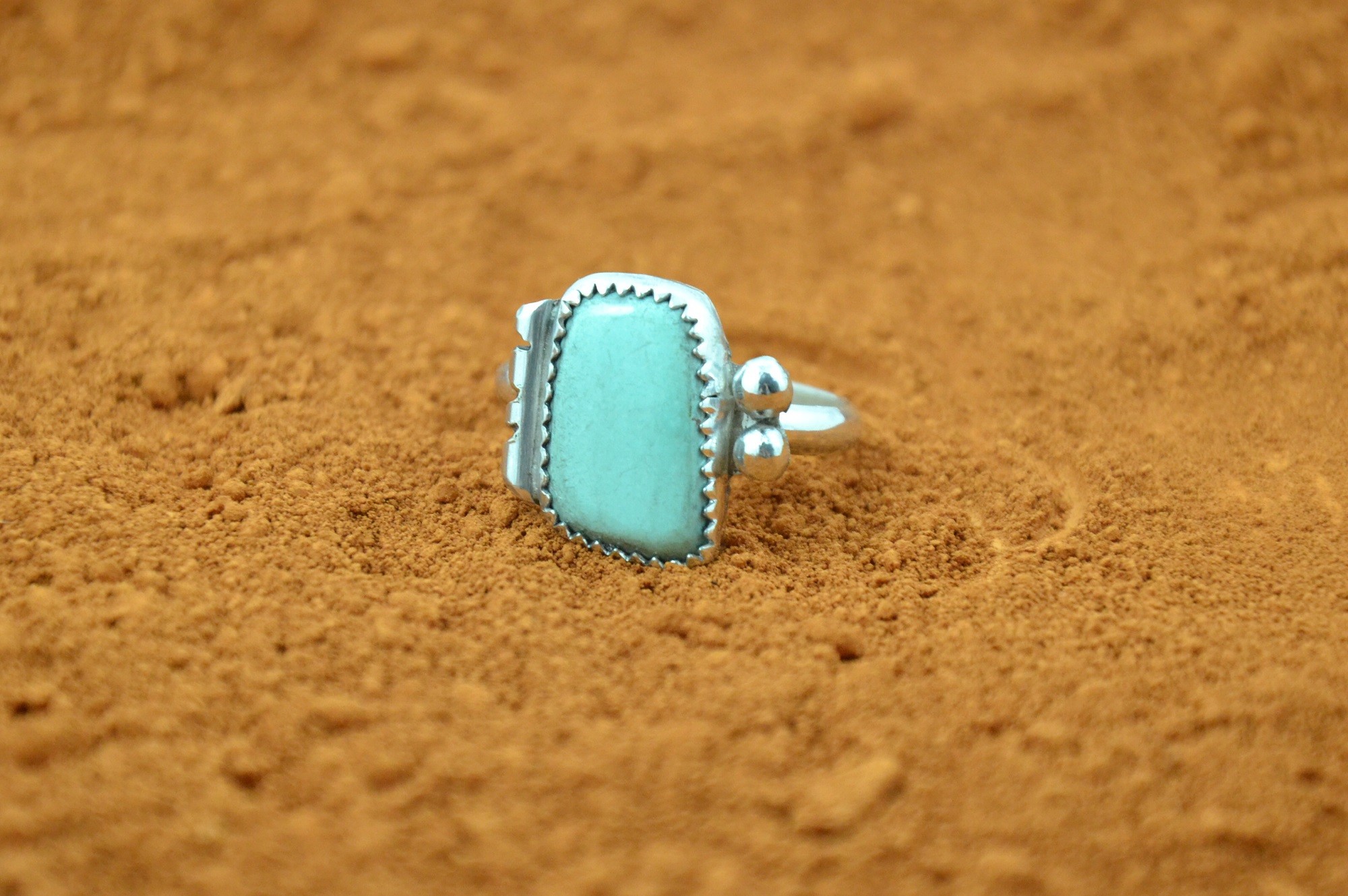 Royston turquoise Navajo ring - kateya art amerindien